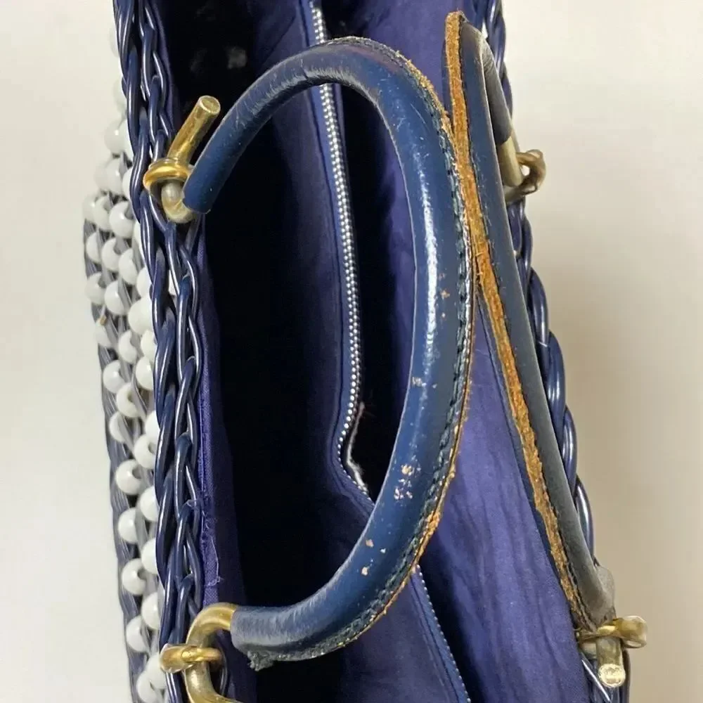 Handmade Made In Hong Kong Plastic & Metal Women Handbags